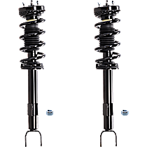 Front, Driver and Passenger Side Fully Loaded Strut, RWD, Rear Wheel Drive
