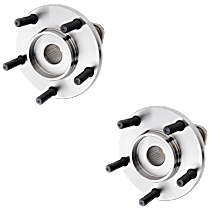 Front, Driver and Passenger Side Wheel Hub, With 15 (in) Wheels, FWD, Mini Passenger Van, 5 Lugs, With Bearing