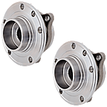 Front, Driver and Passenger Side Wheel Hub, Use to depletion, then use 515192, 5 Lugs, With Bearing