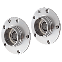 Rear, Driver and Passenger Side Wheel Hub, 5 Lugs, With Bearing