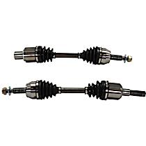 Front, Driver and Passenger Side Axle Assembly, Four Wheel Drive, New, 4WD, 4.6L 8Cyl