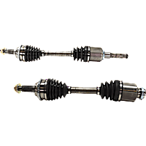 Front, Driver and Passenger Side Axle Assembly, New, 3.0L 6Cyl