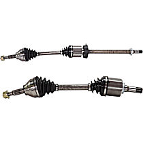 Front, Driver and Passenger Side Axle Assemblies, 6 Cyl., 3.5L Engine, Front Wheel Drive