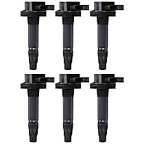 Ignition Coils, Set of 6, 6 Cyl., 3.5L/3.7L Engines, 2-Pin Connector