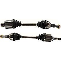 Front, Driver and Passenger Side Axle Assembly, With Standard Neoprene Outboard Boot, New