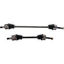 Front, Driver and Passenger Side Axle Assembly, New, 1.6L 4Cyl Automatic, Transaxle