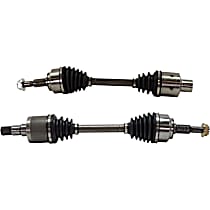 Front, Driver and Passenger Side Axle Assemblies, For Models with or without Limited Slip Differential