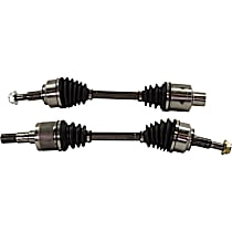Front, Driver and Passenger Side Axle Assemblies, For Models without Limited Slip Differential