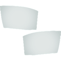 Rear, Driver and Passenger Side Door Glass, Sedan, Green Tint, FD26022GTN,FD26023GTN