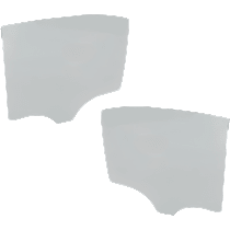 Rear, Driver and Passenger Side Door Glass, Green Tint, FD26697GTN, FD26698GTN Sedan