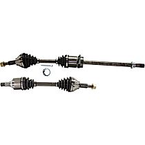 Front, Driver and Passenger Side Axle Assembly, New, 3.5L 6Cyl Automatic CVT, Transaxle