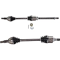 Front, Driver and Passenger Side Axle Assembly, New, 2.5L 4Cyl Sedan
