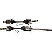 Front, Driver and Passenger Side Axle Assembly, 4-Wheel ABS, New, 3.5L 6Cyl Automatic, Transaxle
