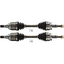 Front, Driver and Passenger Side Axle Assembly, Four Wheel Drive, New, 4WD, 4.0L 6Cyl