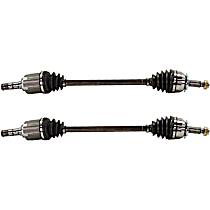 Front, Driver and Passenger Side Axle Assembly, Supplied with Standard Neoprene Outboard Boot, New, 2.5L 4Cyl