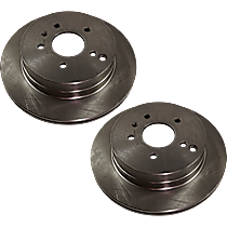 Rear Brake Disc, Plain Surface, Vented, 5 Lugs, 303.02 mm