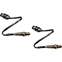 Before Catalytic Converter, Driver and Passenger Side Oxygen Sensor, Set of 2, 5-wire