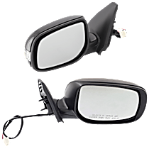 Driver and Passenger Side Mirrors, Power, Manual Folding, Non-Heated, Paintable, In-housing Signal Light, No Memory, No Puddle Light, No Auto-Dimming, No Blind Spot Feature