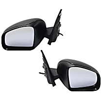 Driver and Passenger Side Mirrors, Power, Manual Folding, Heated, Textured Black, No Signal Light, No Memory, No Puddle Light, No Auto-Dimming, No Blind Spot Feature