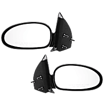 Driver and Passenger Side Mirror, Manual Adjust, Non-Heated, Paintable, Non-Folding, No Signal Light, No Blind Spot Feature, No Memory, No Puddle Light, No Auto-Dimming