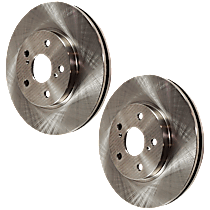 Front Brake Disc, Plain Surface, Vented, 5 Lugs, 295.91 mm, 3.3L 6Cyl
