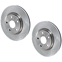 Front Brake Disc, Plain Surface, Vented, 5 Lugs, 295.91 mm, 2.5L 4Cyl