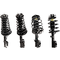 Front and Rear, Driver and Passenger Side Fully Loaded Strut, Without Adaptive Variable Suspension