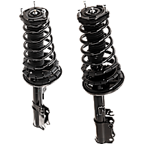Rear, Driver and Passenger Side Fully Loaded Strut, Without Adaptive Variable Suspension