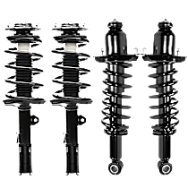 Front and Rear, Driver and Passenger Side Fully Loaded Strut, FWD