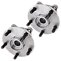 Front, Driver and Passenger Side Wheel Hub, Automatic Transaxle, 5 Lugs, With Bearing