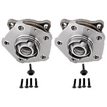 Front, Driver and Passenger Side Wheel Hub, 5 Lugs, Without Bearing, 2-Wheel Set