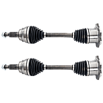 Front, Driver and Passenger Side Axle Assembly, 4WD, Extreme Duty axle designed for fleet and severe environments., Uses M24x1.5mm Axle Nut, Always Replace in Pairs, Not for use with lifted suspensions., New