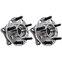 Front, Driver and Passenger Side Wheel Hubs, All Wheel Drive