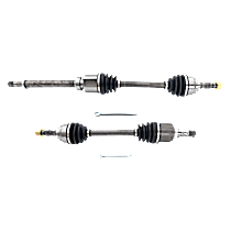 Front, Driver and Passenger Side Axle Assembly, Manual Transaxle, Standard Duty Replacement, New