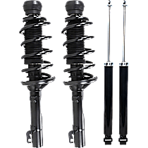 Front and Rear, Driver and Passenger Side Shock and Fully Loaded Strut
