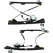 Rear, Driver and Passenger Side Power Window Regulator, With Motor, Crew Cab Pickup