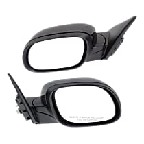 Driver and Passenger Side Mirror, Power, Manual Folding, Non-Heated, Paintable, Without Signal Light, Without memory, Without Puddle Light, Without Auto-Dimming, Without Blind Spot Feature