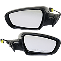 Driver and Passenger Side Mirrors, Power, Manual Folding, Heated, Paintable, No Signal Light, No Memory, No Puddle Light, No Auto-Dimming, No Blind Spot Feature