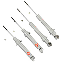 Front and Rear, Driver and Passenger Side Bare Strut, RWD, Except Sport Suspension And Run Flat Tires, Gas-A-Just Series