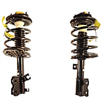 Front, Driver and Passenger Side Fully Loaded Strut, FWD, Strut-Plus Series
