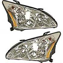 Driver and Passenger Side Halogen Headlight, With bulb(s), Japan Built Vehicle, OE Replacement