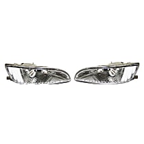Front, Driver and Passenger Side Fog Lights, With Bulb(s), Halogen