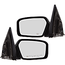 Driver and Passenger Side Mirror, Power, Non-Folding, Heated, Chrome, Without Signal Light, With memory, With Puddle Light, Without Auto-Dimming, Without Blind Spot Feature