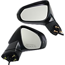 Driver and Passenger Side Mirror, Canada Built Vehicle, Power, Heated, Paintable, Power Folding, In-housing Signal Light, No Blind Spot Feature, With Memory, No Puddle Light, No Auto-Dimming
