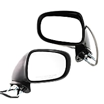 Driver and Passenger Side Mirrors, Power, Manual Folding, Heated, Paintable, Without Signal Light, Without memory, With Puddle Light, Without Auto-Dimming, Without Blind Spot Feature