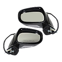 Driver and Passenger Side Mirrors, Power, Manual Folding, Heated, Paintable, Without Signal Light, With memory, With Puddle Light, Without Auto-Dimming, Without Blind Spot Feature