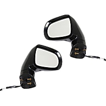 Driver and Passenger Side Mirrors, Power, Power Folding, Heated, Paintable, In-housing Signal Light, With memory, With Puddle Light, Without Auto-Dimming, Without Blind Spot Feature