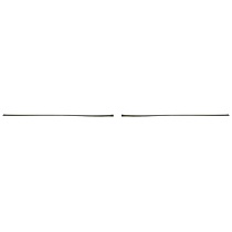 Front, Driver and Passenger Side Bumper Trims, Chrome, 32.5 in.