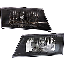 Driver and Passenger Side Halogen Headlight, With bulb(s), OE Replacement