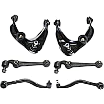 Front, Driver and Passenger Side, Upper and Lower Control Arms
